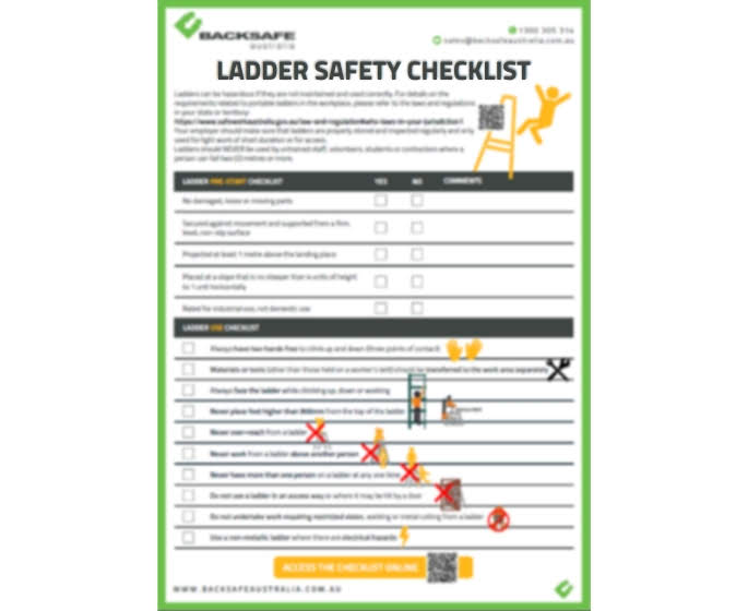 Osha Ladder Safety Checklist