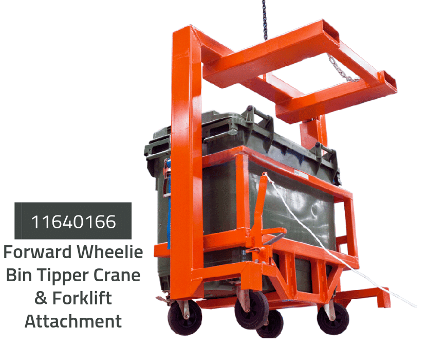 Buy A Wheelie Bin Tipper Forklift & Crane Attachment Materials Handling Equipment Backsafe