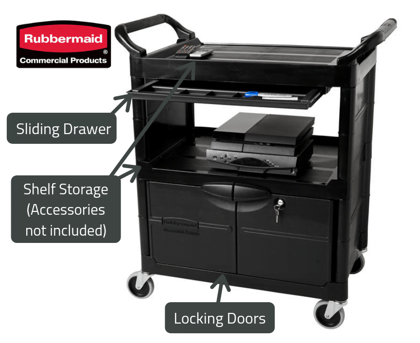 Buy A Rubbermaid® Utility Cart With Drawers/Doors Materials Handling
