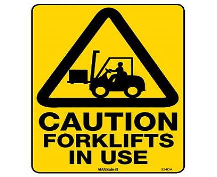 Sign-Code-324-Caution-Forklifts-In-Use