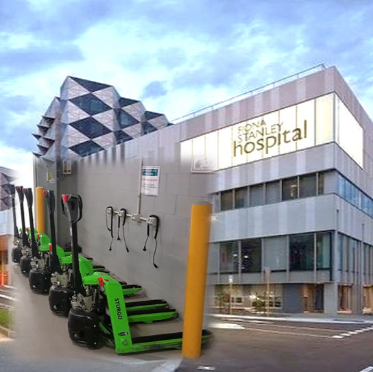 Fiona Stanley Hospital ~ Custom Pallet Jacks