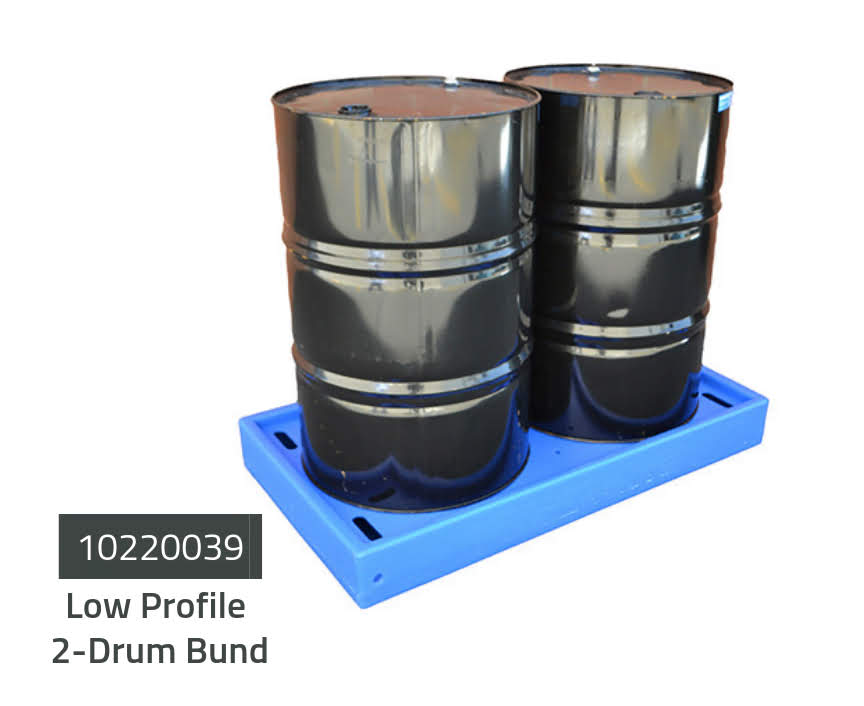 Low Profile Bunded Drum Pallets
