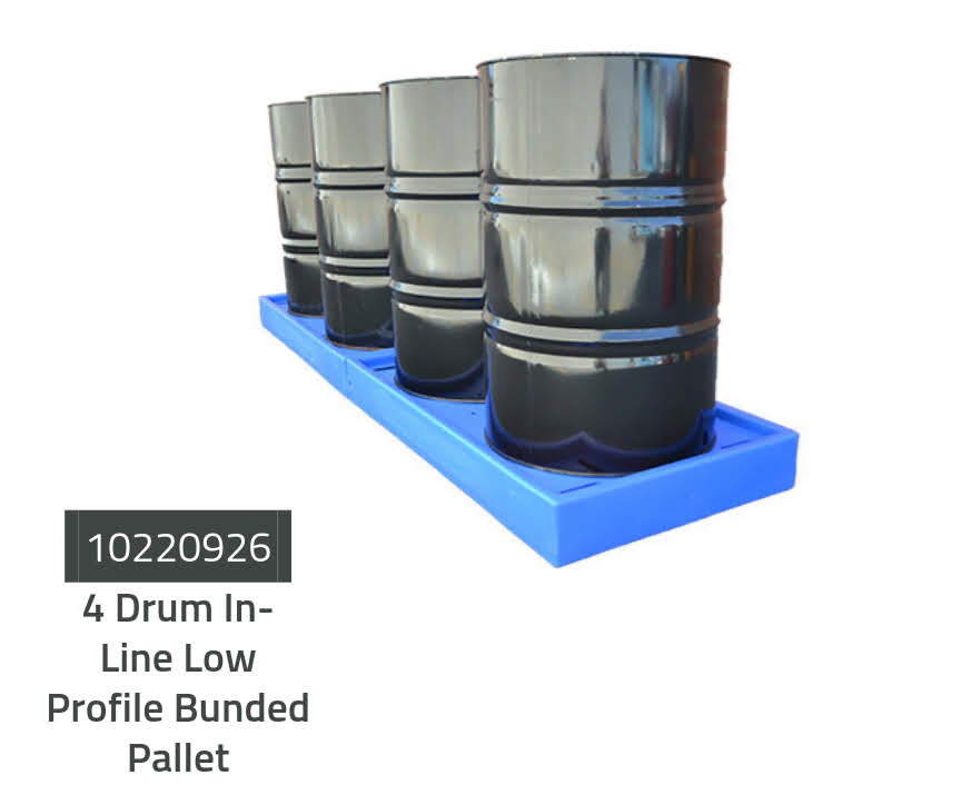 Low Profile Bunded Drum Pallets