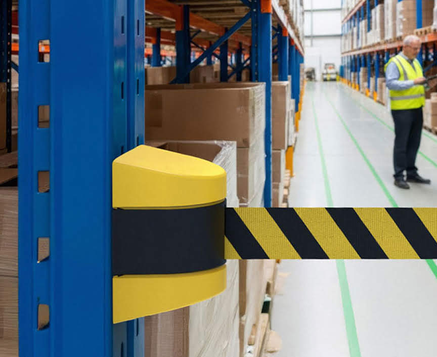 Retractable Barrier Tape (Wall Mount and Magnetic)