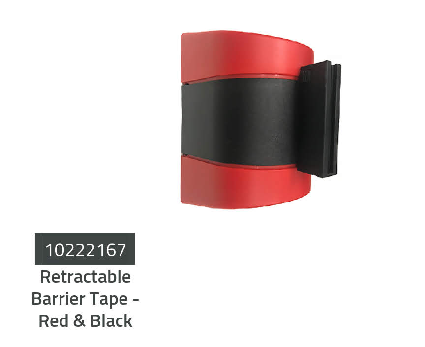 Wall Mounted Retractable Barrier Tape