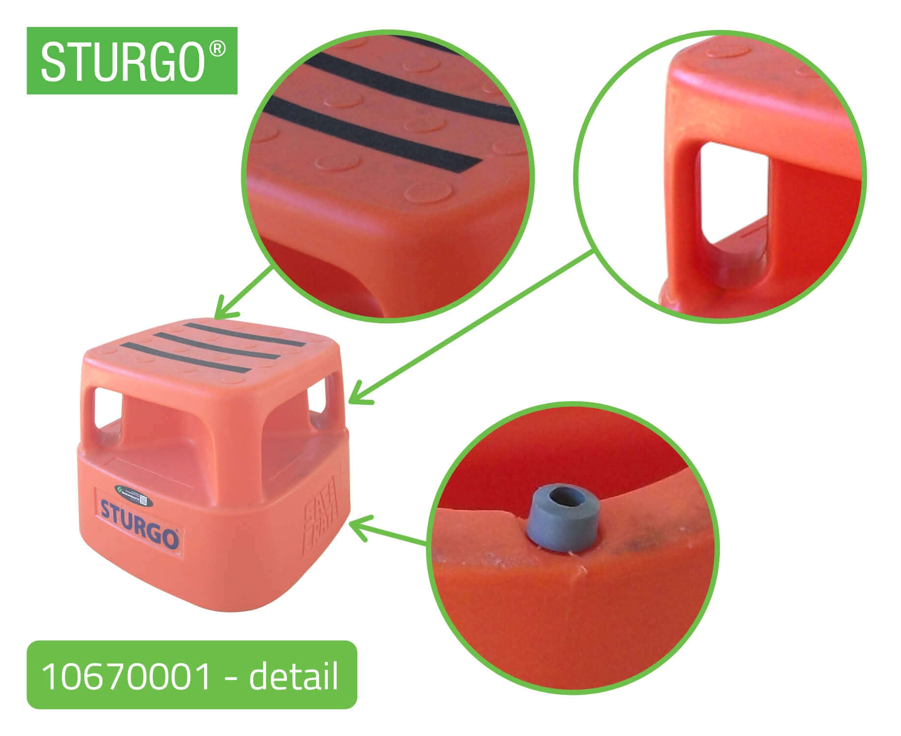 STURGO® Step Stool with Handles