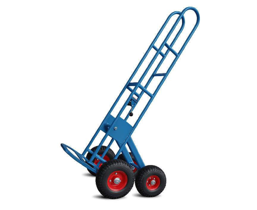 4 Wheel Cylinder Hand Trolley