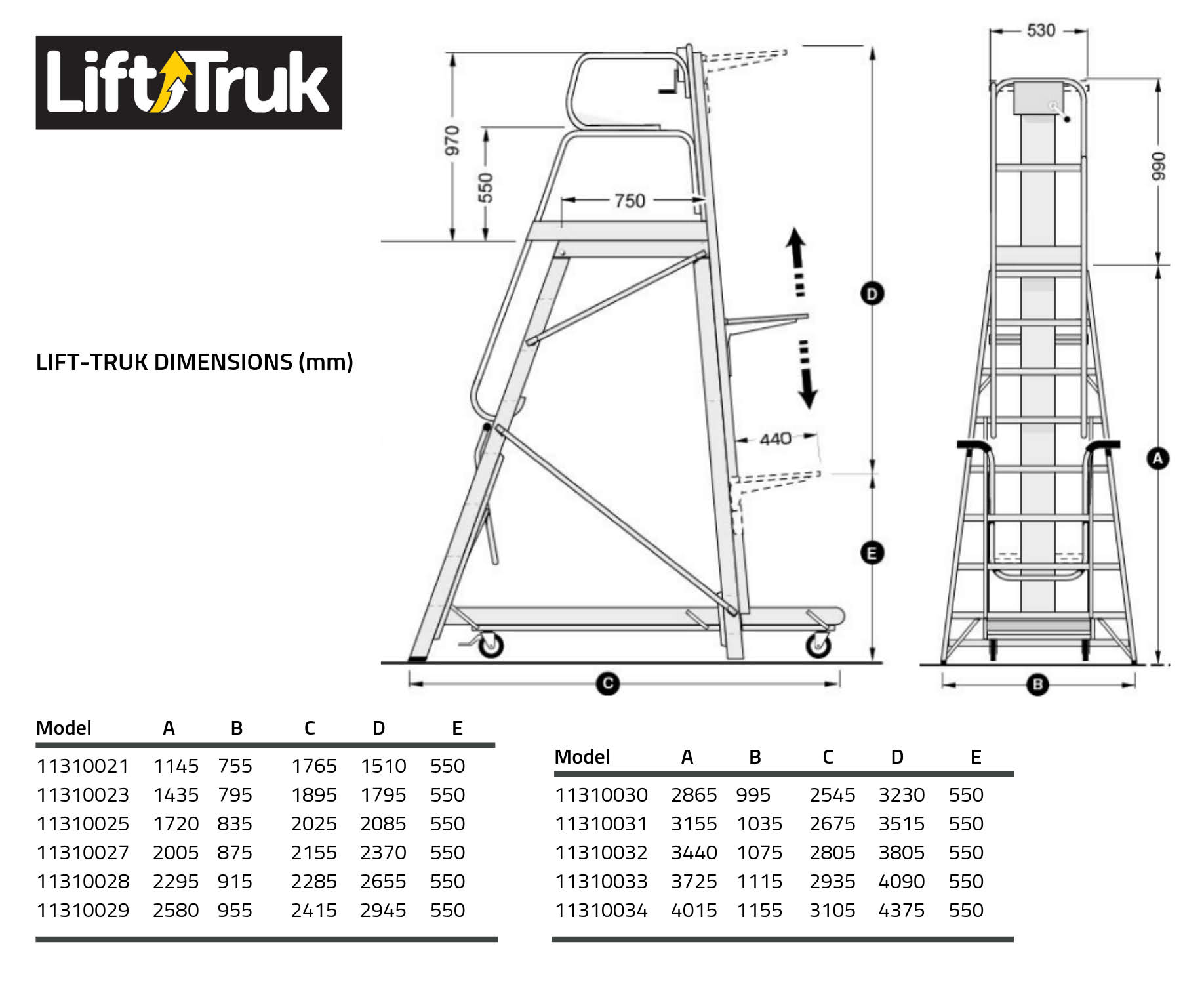 Lift-Truk Platform Ladder