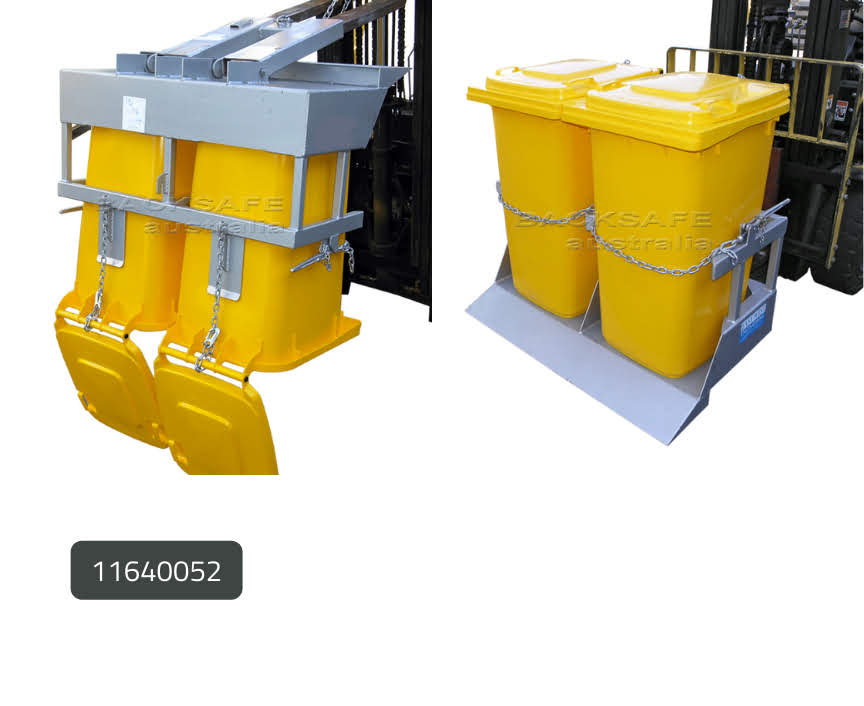 Wheelie Bin Tipper Forklift Attachment