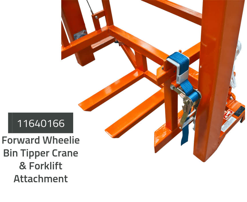 Wheelie Bin Tipper Forklift & Crane Attachment