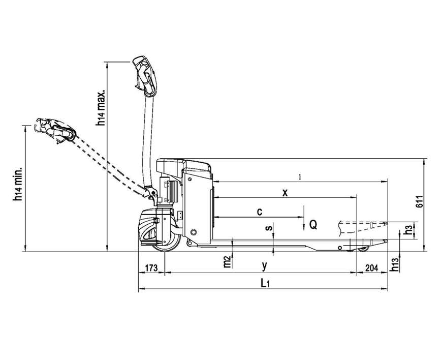 Compact Electric Pallet Jack 1.5T II