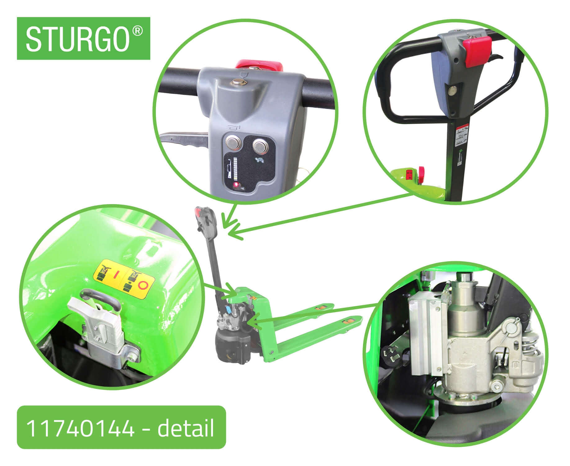 STURGO® Semi Electric Pallet Jack 1.5T