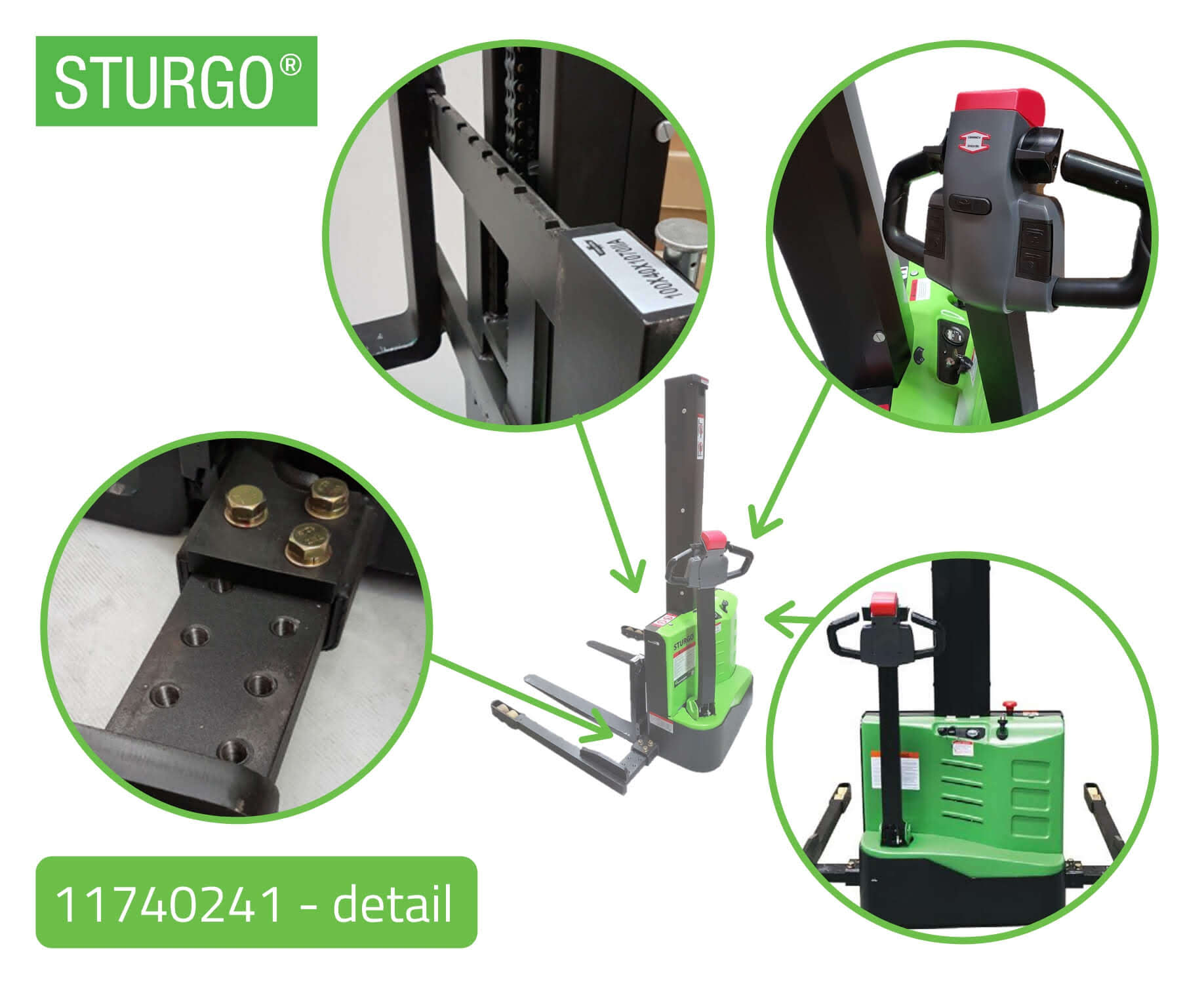 STURGO® Compact Electric Straddle Stacker