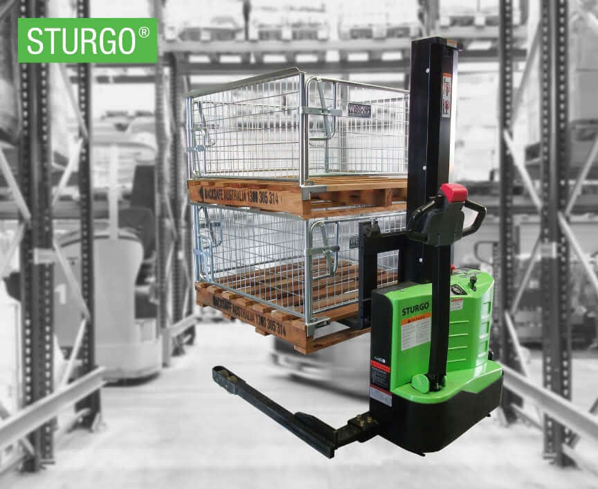 Compact Electric Straddle Stacker