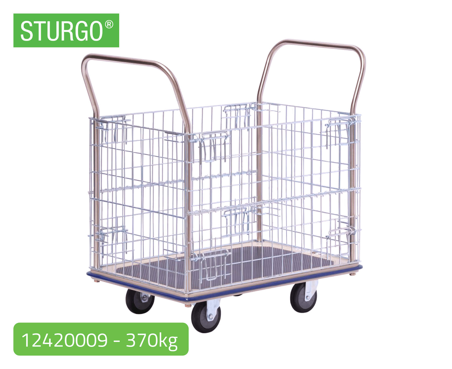 STURGO® Single Platform Trolley - Mesh Sides