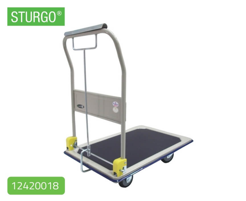 STURGO® Single Platform Trolley - Folding Handle & Handbrake