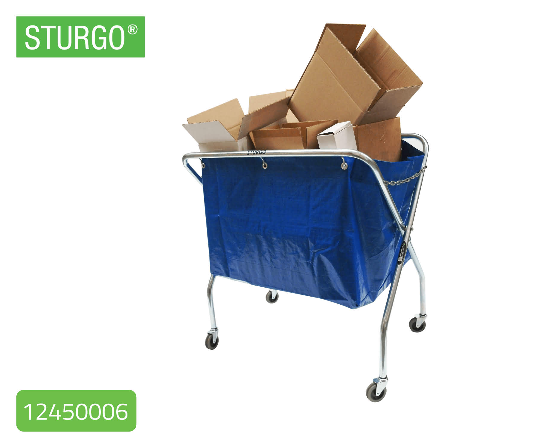 STURGO® Waste Trolley With Bag