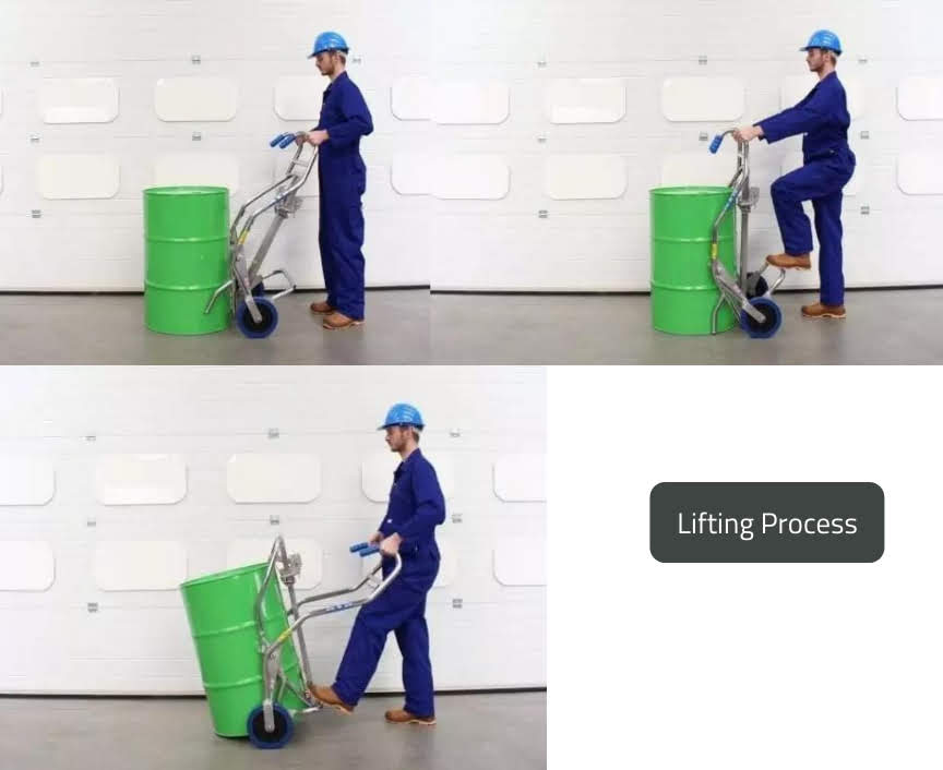 Ergonomic Drum Hand Trolley