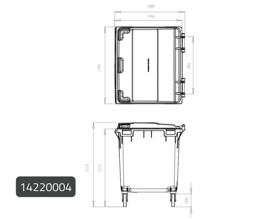 Wheelie Bin - Large Capacity