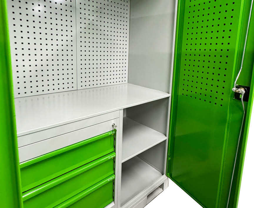 Heavy-Duty Locker with Storage Panel