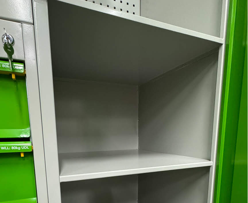 Heavy-Duty Locker with Storage Panel