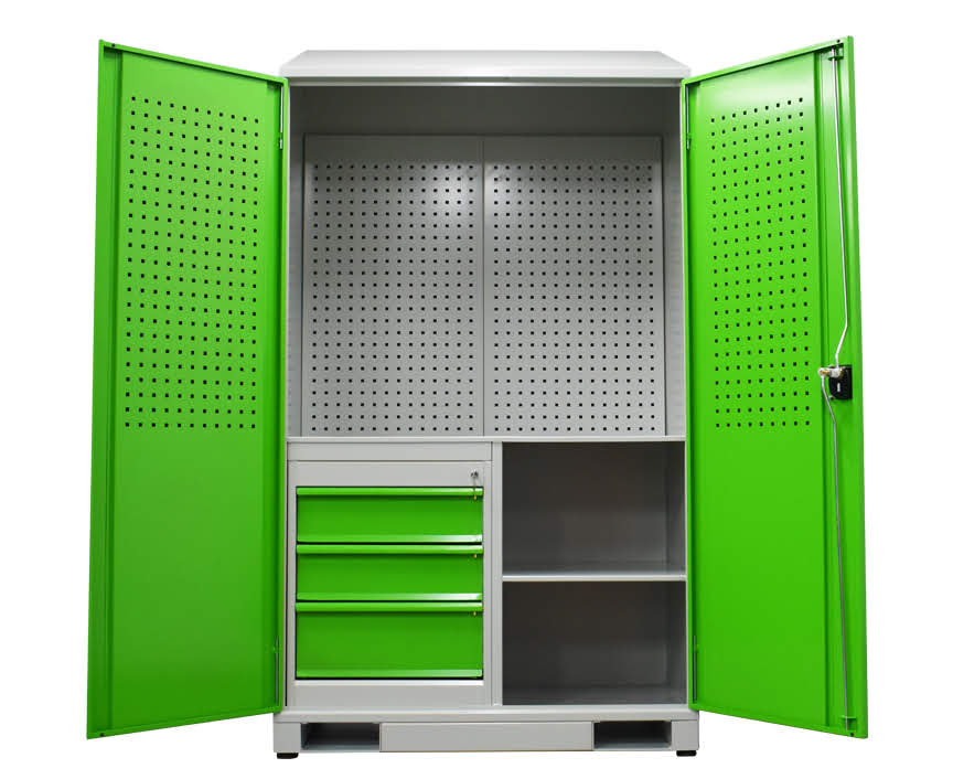 Heavy-Duty Locker with Storage Panel