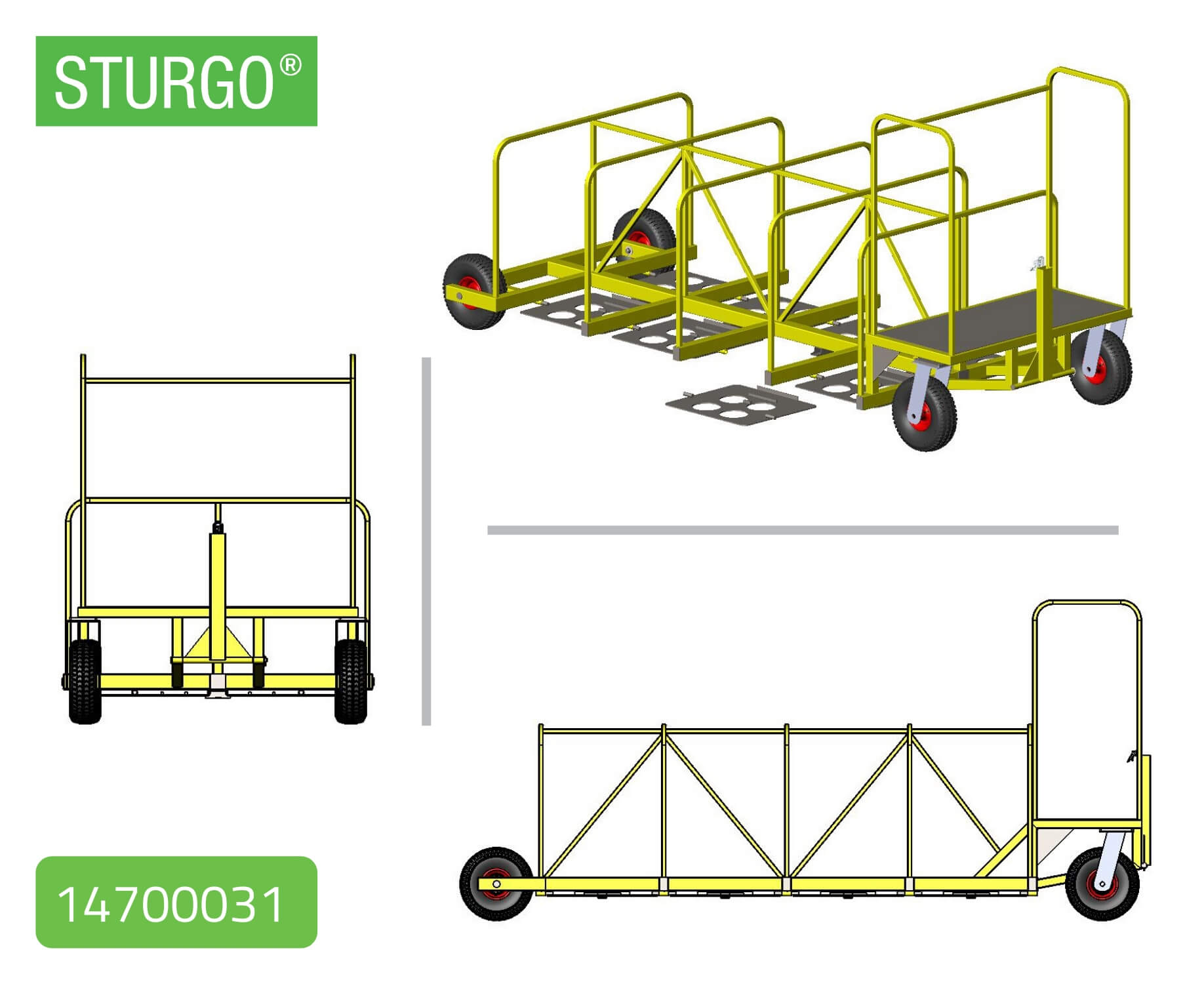 Buy A Custom Wheelie Bin Trailer Materials Handling Equipment