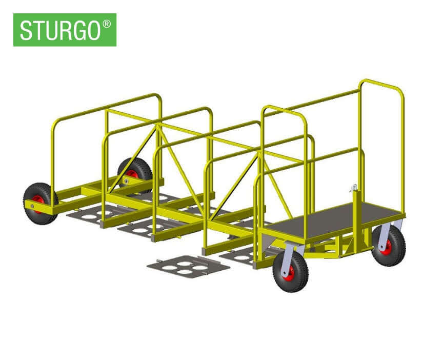 Custom STURGO® Wheelie Bin Trailer