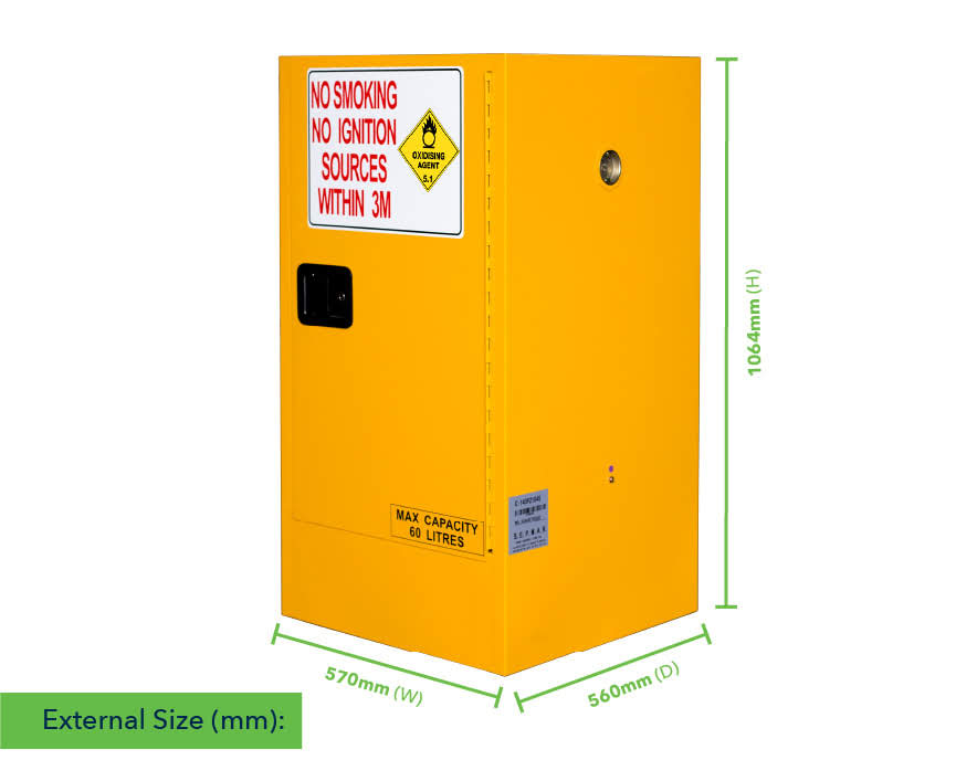 Oxidising Agent Storage Cabinet - 60L