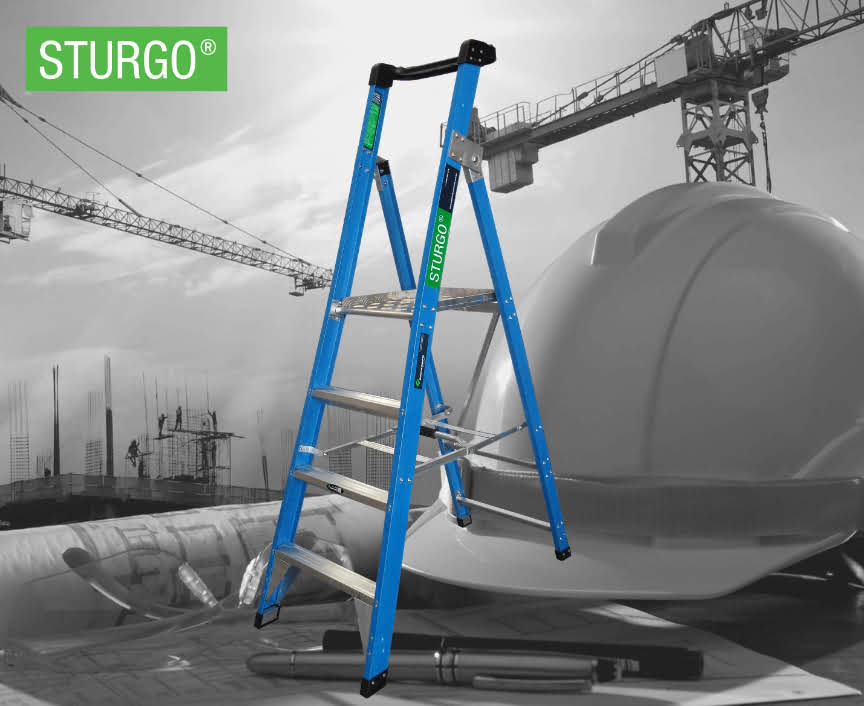 STURGO® Fibreglass Platform Ladder