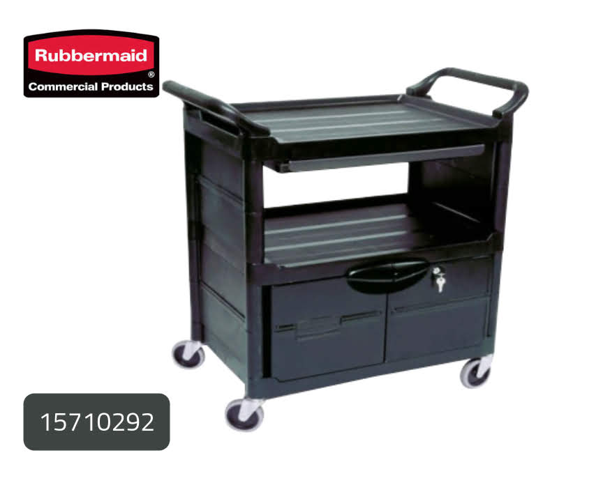 Rubbermaid® Utility Cart With Drawers/Doors