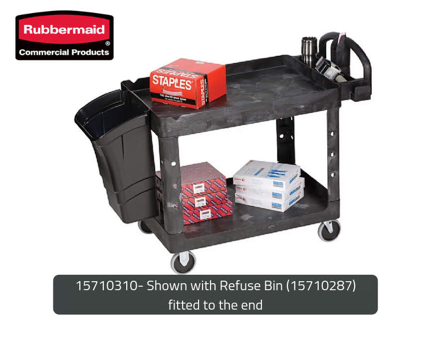 Rubbermaid® Black Heavy Duty Cart