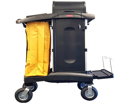 Custom Hi-Security Janitor's Trolley with Pneumatic Wheels