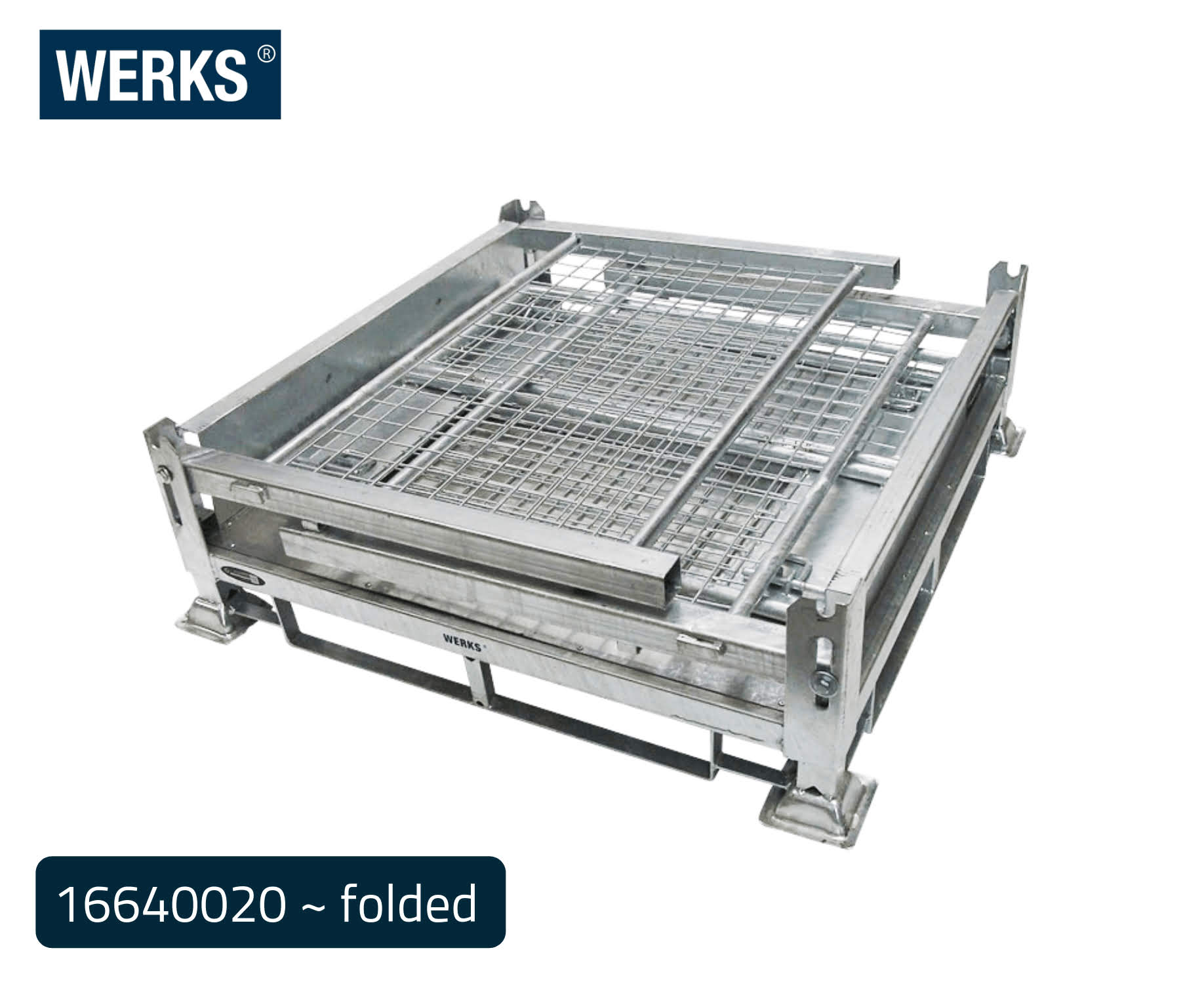 Zinc Pallet Cages - Cup Feet Design