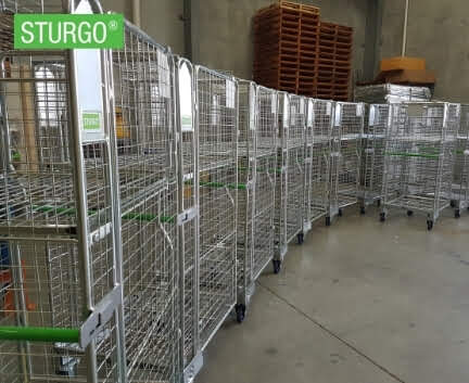 Custom STURGO® Nestable Roll Cage Trolley