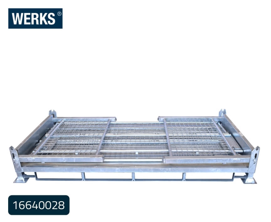 WERKS® Galvanised Pallet Cage - Double Width