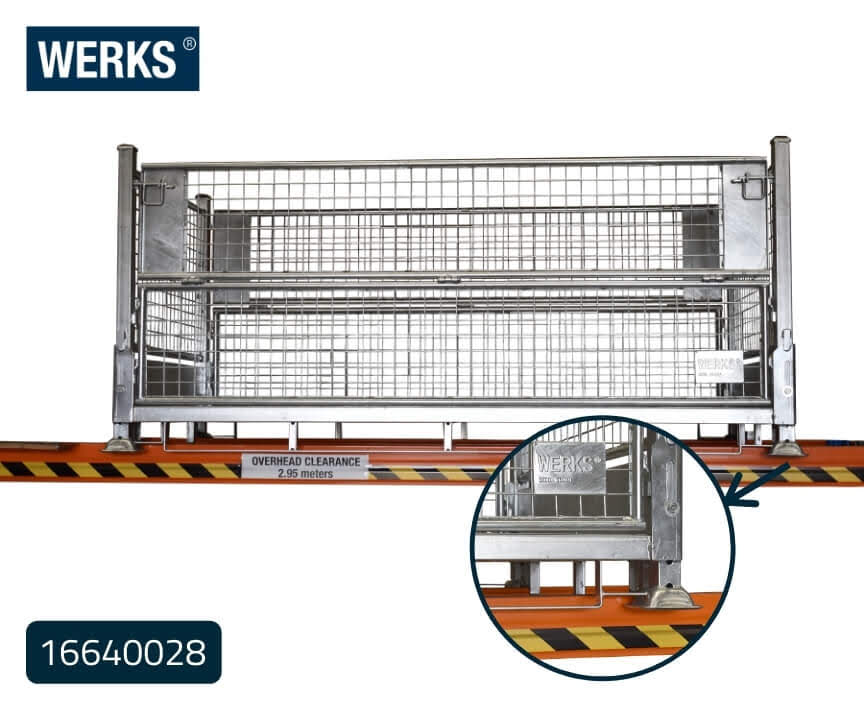 WERKS® Galvanised Pallet Cage - Double Width