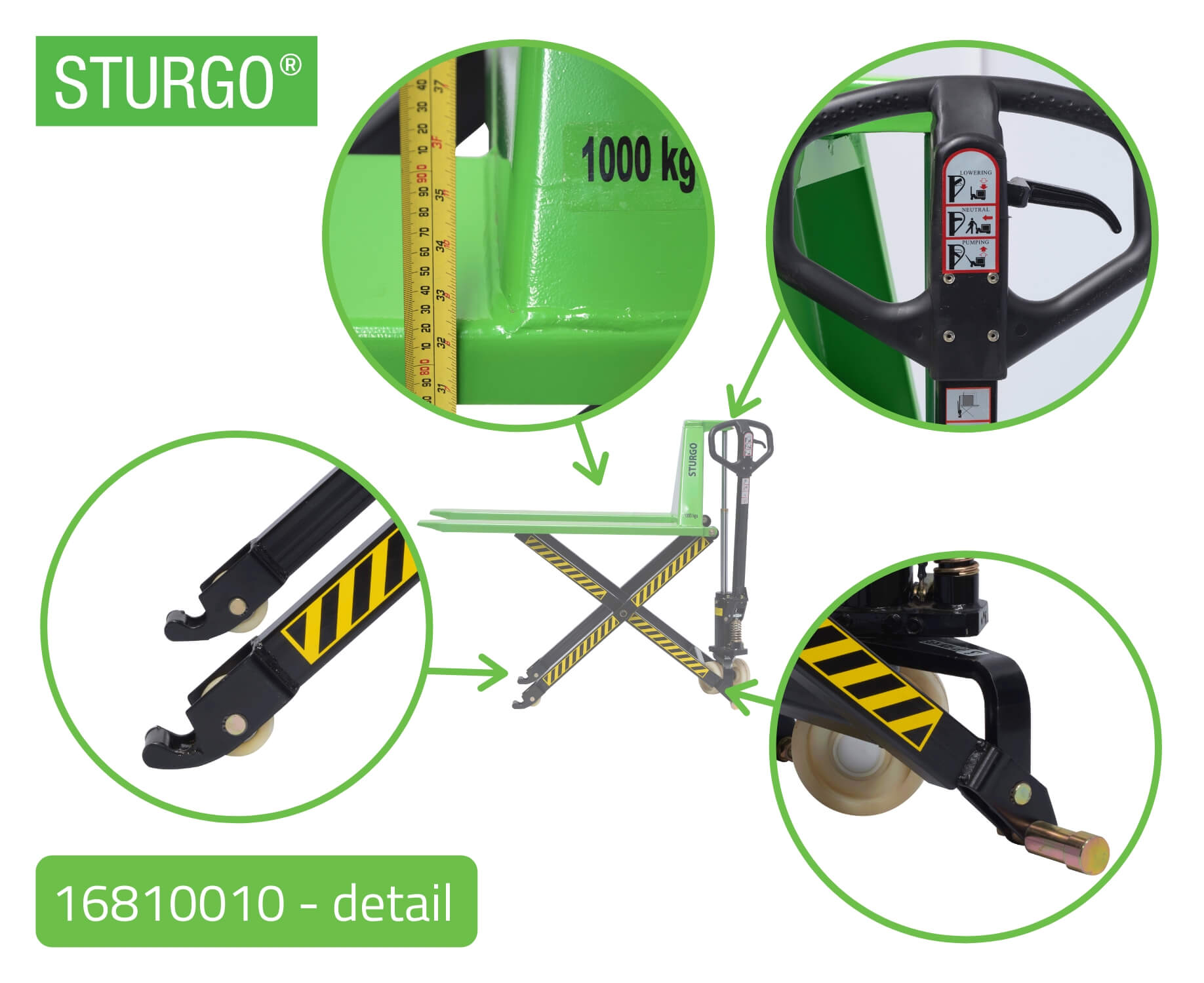 STURGO® High Lift Pallet Jack