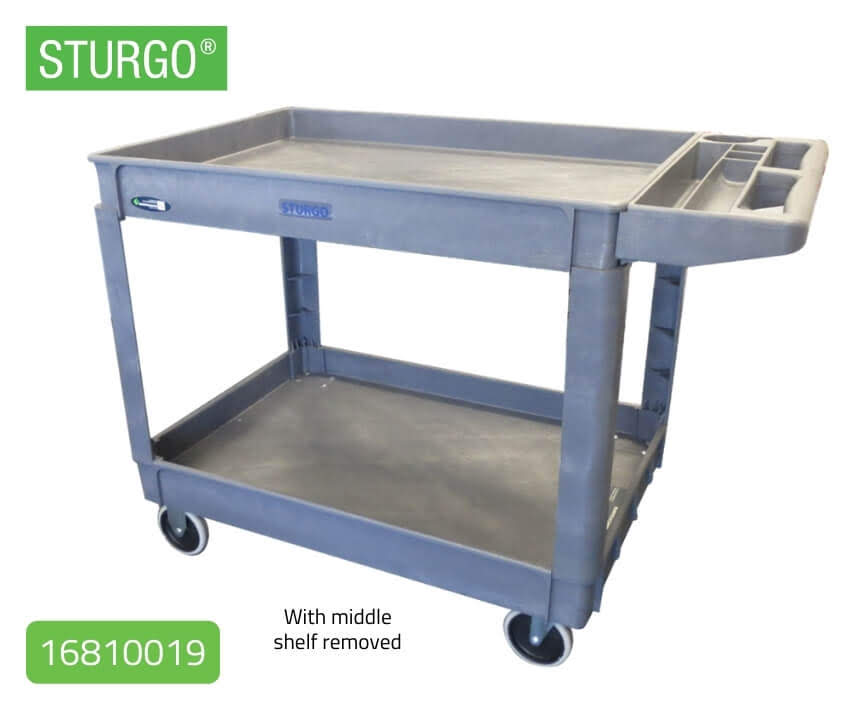 Heavy Duty Utility Cart - Lipped Shelf