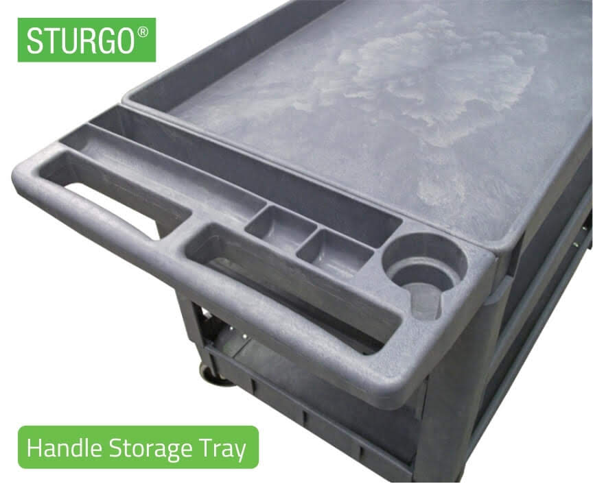 STURGO® Heavy Duty Utility Cart - Lipped Shelf