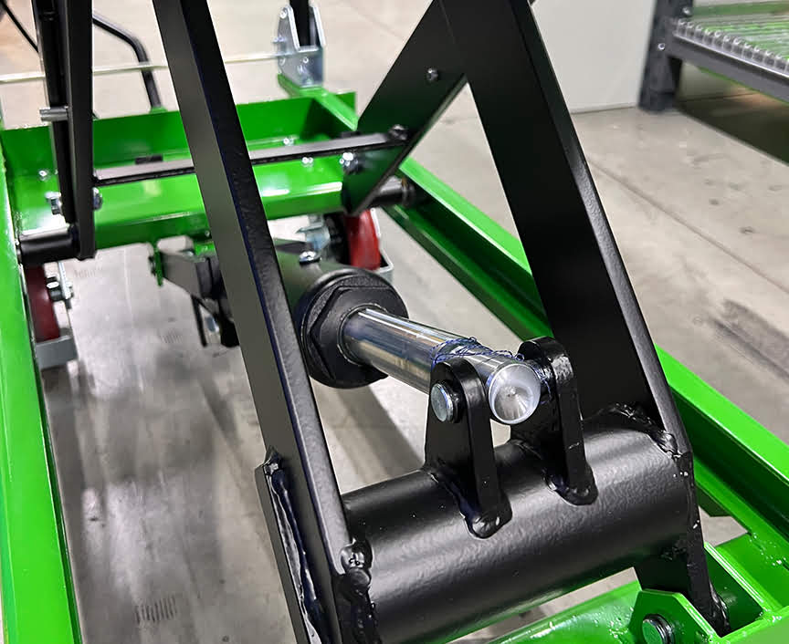 Scissor Lift Trolley with Roller Top