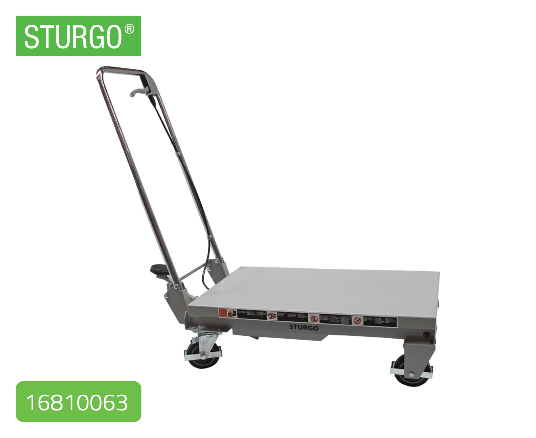 STURGO® Scissor Lift Trolley Aluminium
