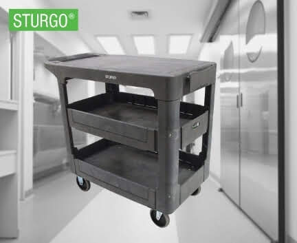 Heavy Duty Utility Cart - Flat Shelf