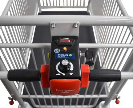 Electric Platform Trolley with Front Pneumatic Wheels