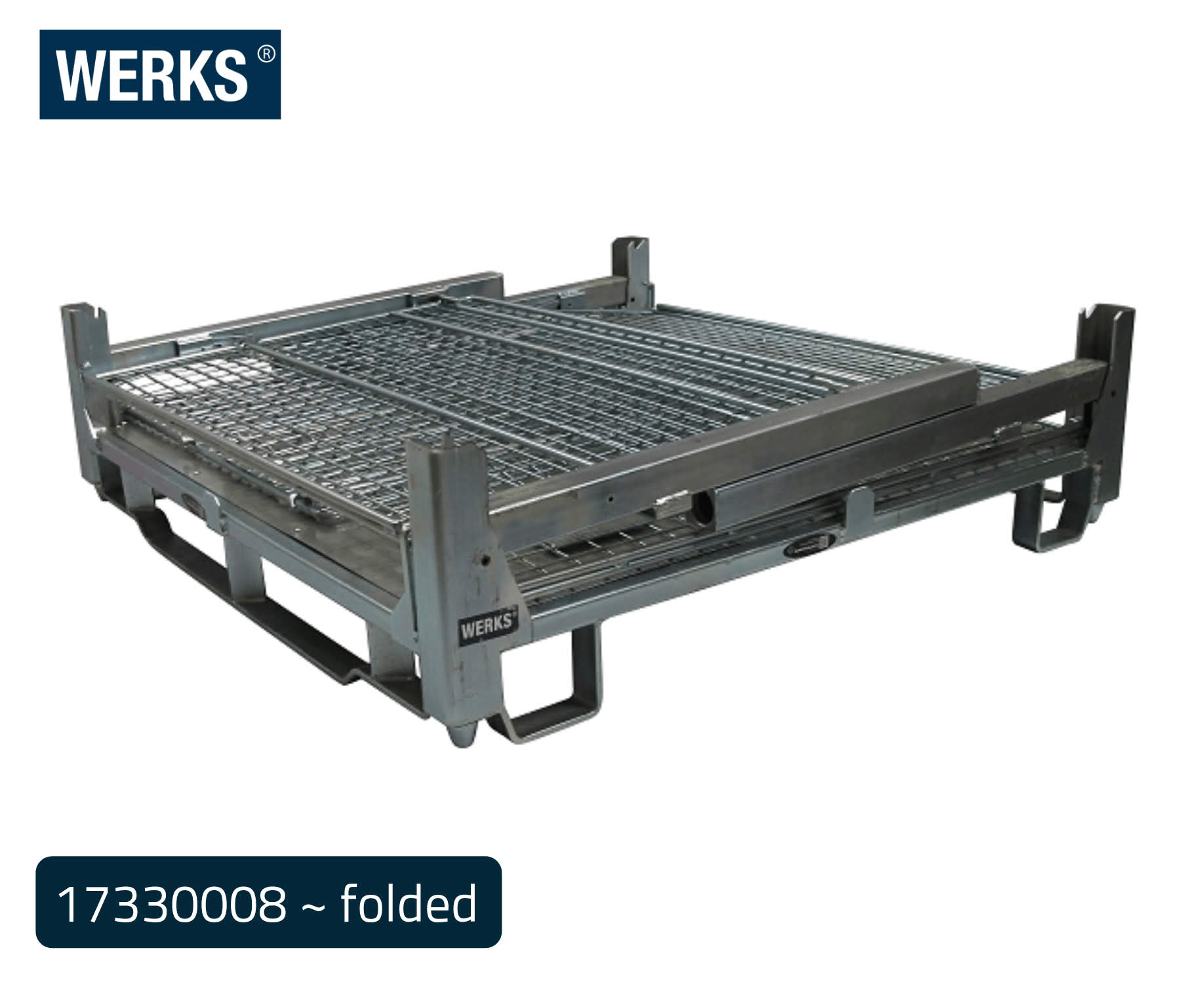 WERKS® Zinc Pallet Cages - Insert Feet Design