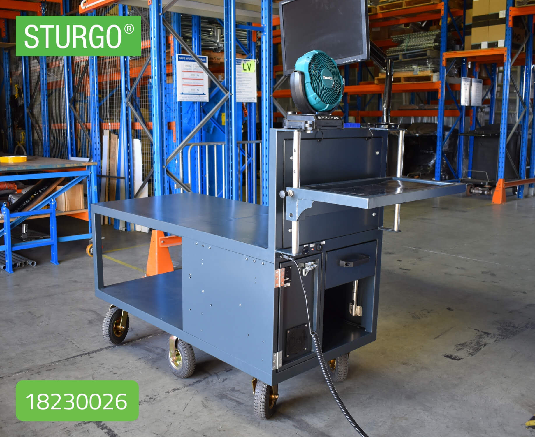 Custom STURGO® Workstation Picking Trolley