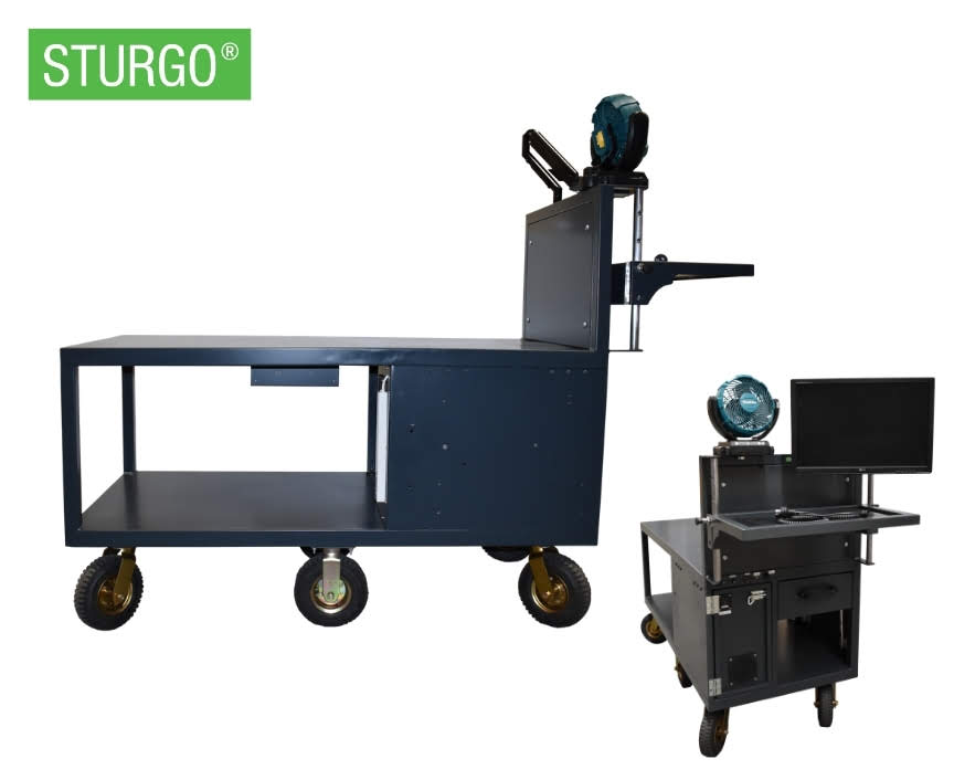 Custom STURGO® Workstation Picking Trolley