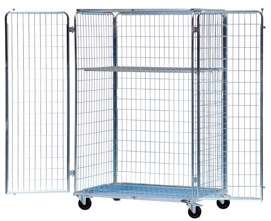 Security Double Roll Cage Trolley