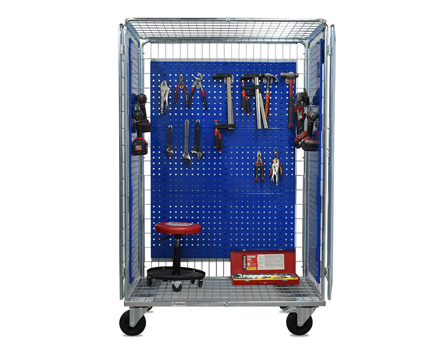 Security Double Roll Cage Trolley