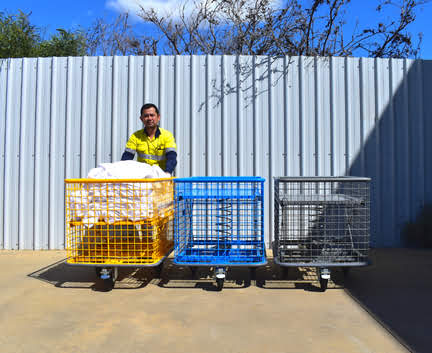 Spring-Base Mesh Trolley